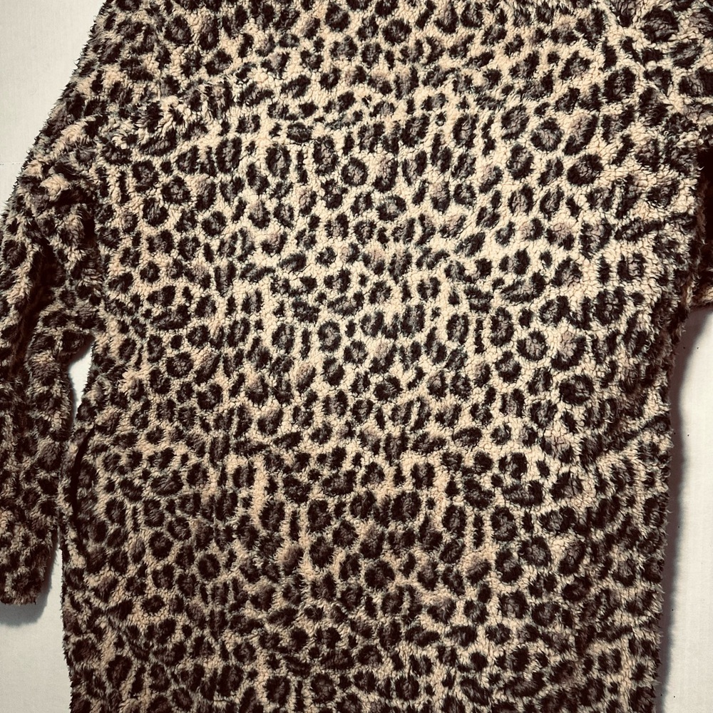 Calvin Klein Animal Print Teddy Jacket - Picture 5 of 6